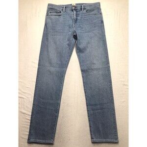 HIROSHI KATO The Pen Selvedge Slim Jeans Men 34x34 Light Ronnie Wash Stretch USA